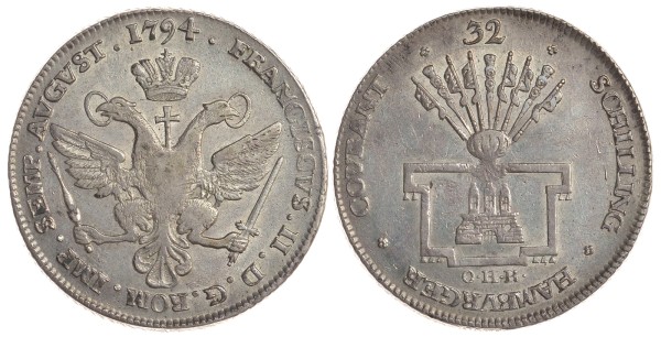 Гамбург 32 шиллинга 1794