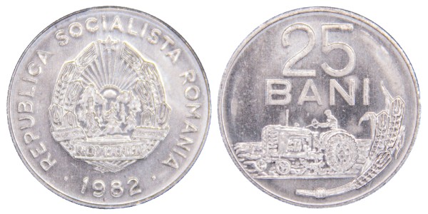 Румыния, 25 бани 1975 год