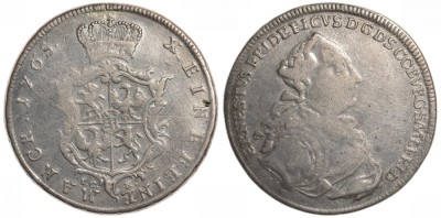 Саксен-Кобург-Заальфельд 1 талер 1765 I-CK, Эрнст Фридрих (1764-1800)