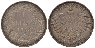 Франкфурт 1 гульден 1838 