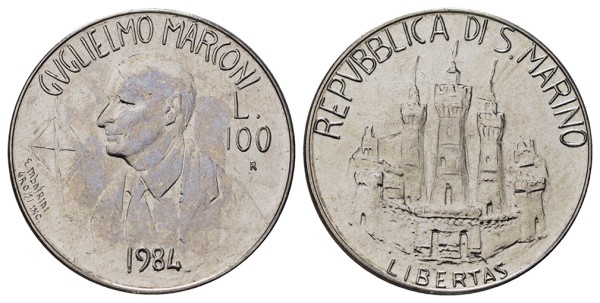 Сан Марино, 100 лир 1984 год