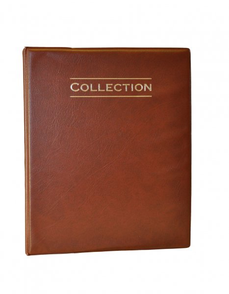 Папка для монет OPTIMA COLLECTION, Без листов, коричневая купить в Shopcoins.ru