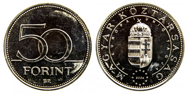 Венгрия, 50 форинтов 2004 год