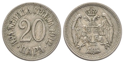 Сербия, 20 пара 1912 год