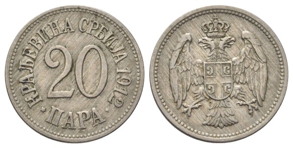 Сербия, 20 пара 1912 год