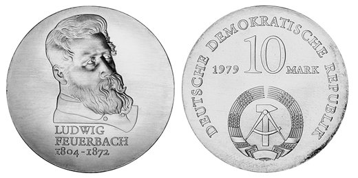 ГДР, 10 марок 1979 год, Людвиг Фейербах