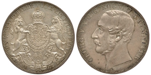 Ганновер 1 талер 1864
