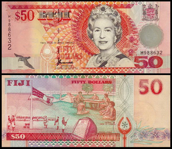 Фиджи 50 долларов 1996 (UNC Pick 100)