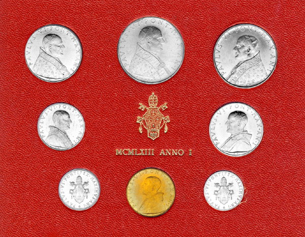Ватикан, Набор монет 1963 года