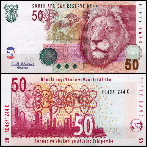 ЮАР 50 рандов 2005 (UNC Pick 130b) 