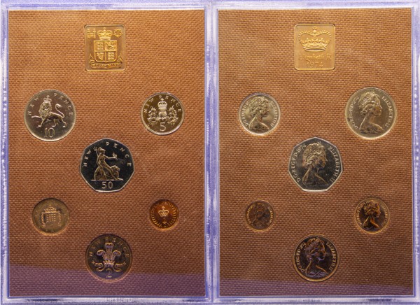 Англия, набор из 6 монет 1974 год