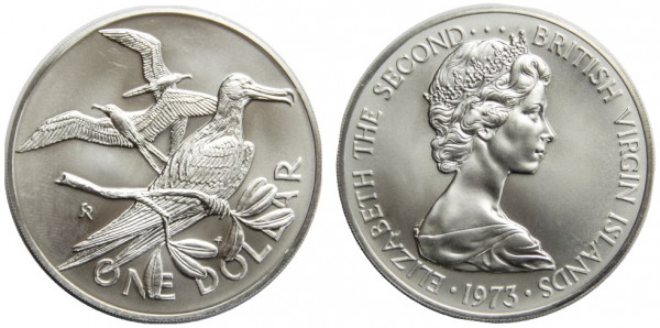 Британские Виргинские острова 1 доллар 1973 год