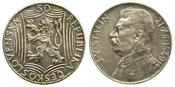 Чехословакия, 50 крон 1949 год, Иосиф Сталин
