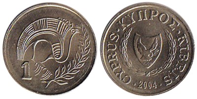 Кипр, 1 цент 2004 год