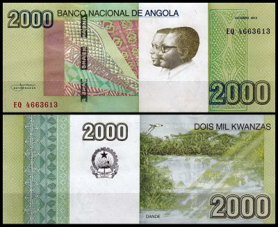 Ангола 2000 кванза 2012 (UNC Pick 157)