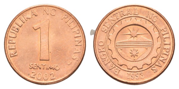 Филиппины, 1 сентимо  2002 год