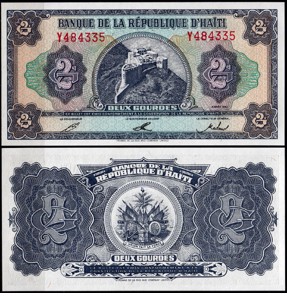 Гаити 2 гурд 1992 (UNC Pick 260)