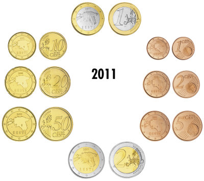 Эстония, Набор монет 2011 года