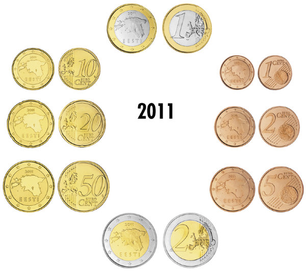 Эстония, Набор монет 2011 года