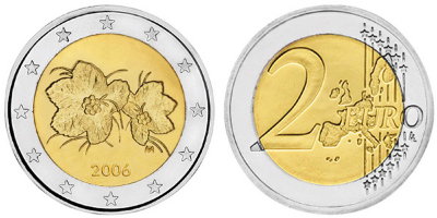 Финляндия, 2 евро 2006 (UNC, биметалл)