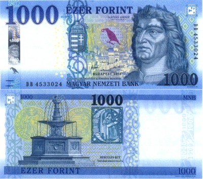 Венгрия 1000 форинтов 2018 (UNC Pick 203)