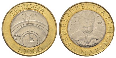 Сан Марино, 1000 лир 1998 год