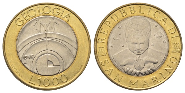 Сан Марино, 1000 лир 1998 год