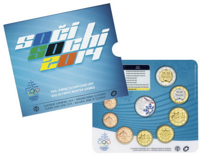 Словакия, Набор монет 2014 года (буклет) №4