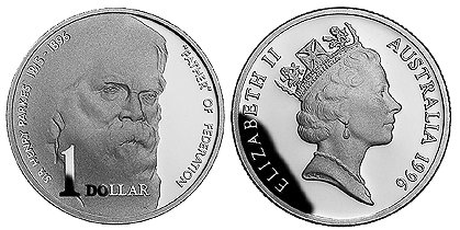 Австралия, 1 доллар 1996 год, Генри Паркс, ПРУФ