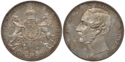 Ганновер 1 талер 1862 B, Георг V (1851-1866)