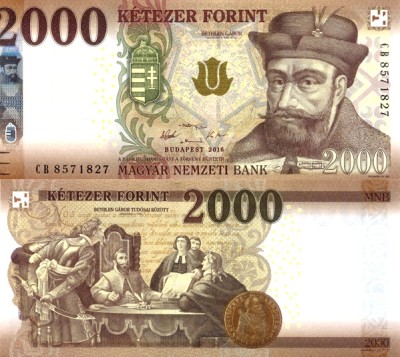 Венгрия 2000 форинтов 2016 (UNC Pick 204)