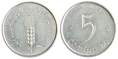 Франция, 5 сантимов 1964