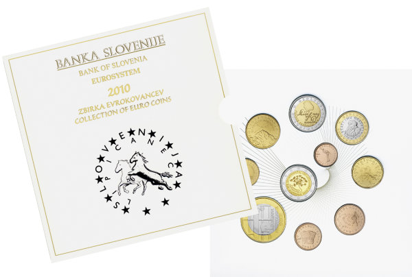 Словения, Набор монет 2010 года (буклет)