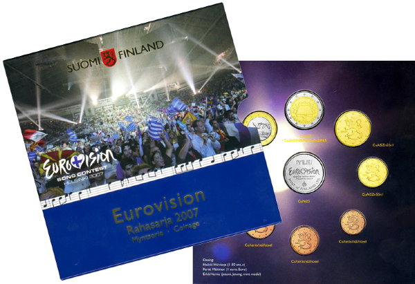 Финляндия, Набор монет 2007 года (буклет) №3
