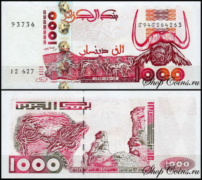 Алжир 1000 динар 1998 (UNC Pick 142b)