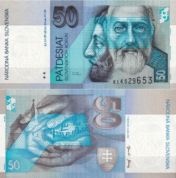 Словакия 50 крон 2002 (UNC Pick 21d)