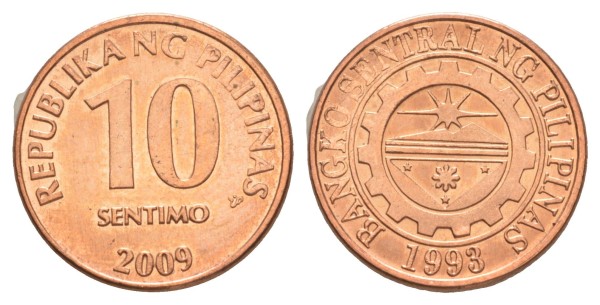Филиппины, 10 сентимо 2002 год