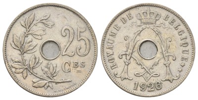 Бельгия, 25 сантимов 1926 год