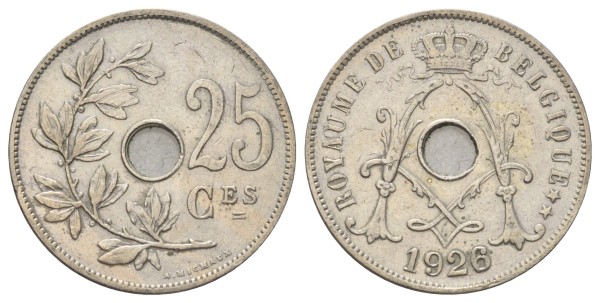 Бельгия, 25 сантимов 1926 год