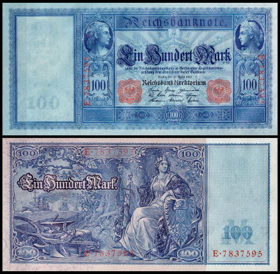 Германия 100 марок 1910 UNC P.42