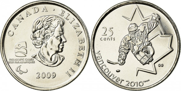 Канада, 25 центов 2010 год, Следж-хоккей