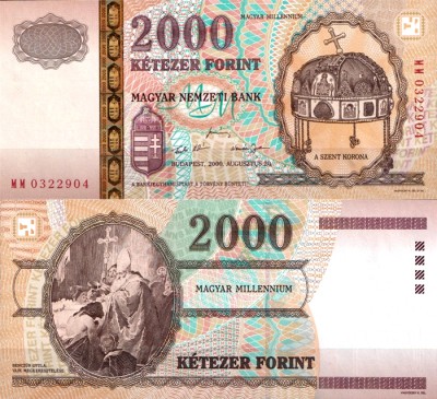 Венгрия 2000 форинтов 2000 (UNC Pick 186)