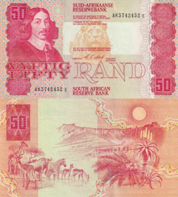 ЮАР 50 рандов 1990 (UNC Pick 122b)