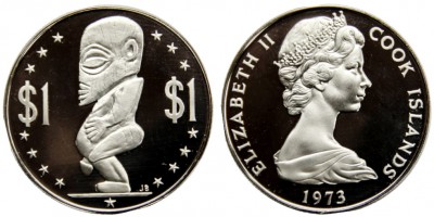 Острова Кука, 1 доллар 1973 год