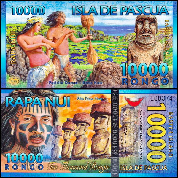 Остров Пасхи 10000 ронго 2013 год. UNC