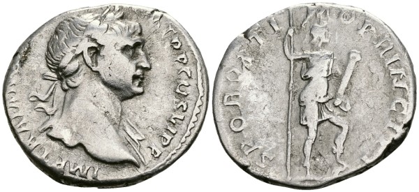 Римская Империя денарий 103 - 104 Траян 