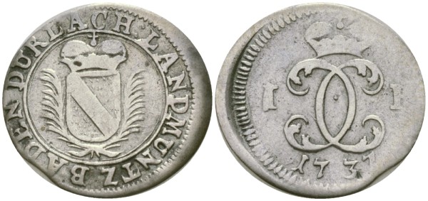 Вальдек 1/24 талера 1737