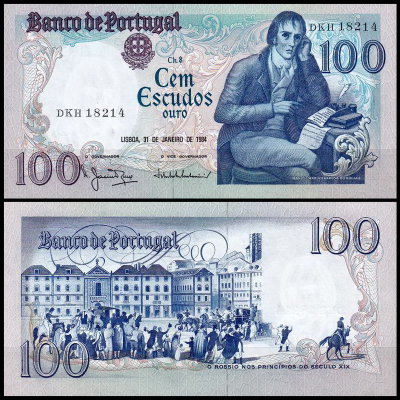 Португалия 100 эскудо 1984 (UNC Pick 178c)