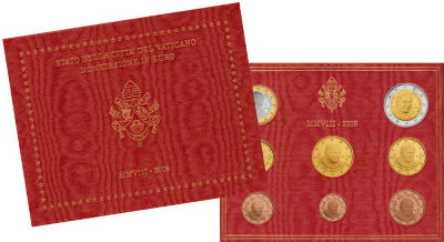 Ватикан, Набор монет 2008 года (буклет)