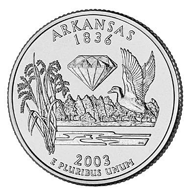 США, 25 центов 2003 год, Arkansas